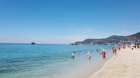 Лучшие пляжи Турции - Пляж Клеопатры (Алания)