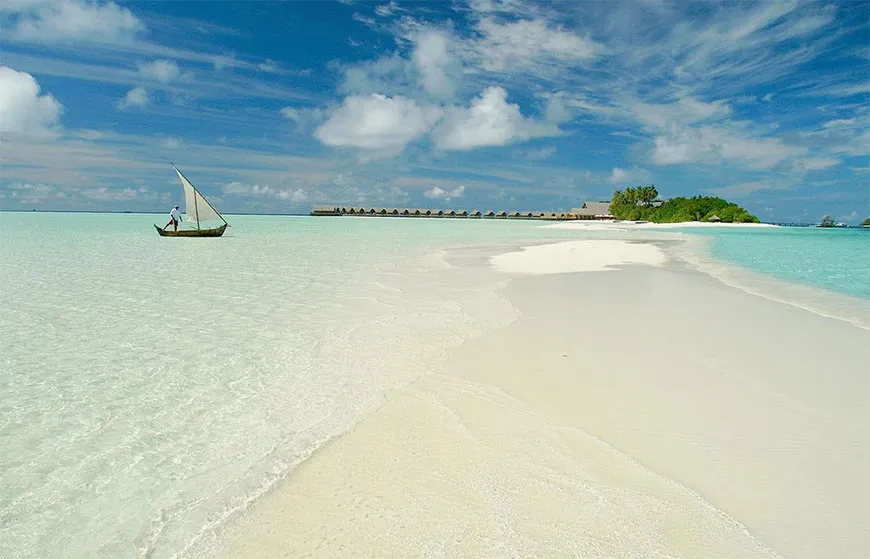 Пляжи на Мальдивах, какое там море