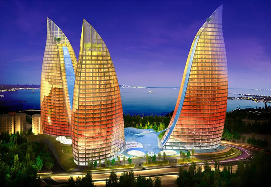Достопримечательности Азербайджана - Пламенные башни