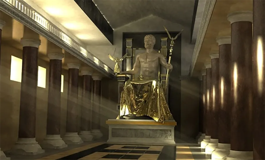 Скульптура Зевса Олимпийского