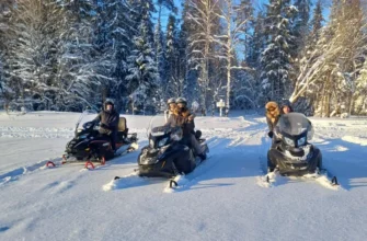На канадских снегоходах в русскую зиму: снегоходный тур