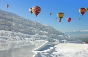 Памуккале на рассвете и полёт на воздушном шаре