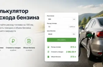 Как использовать калькулятор расхода бензина